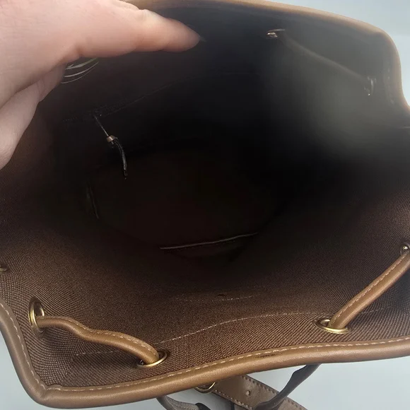 Christian Dior Black & Brown Vintage Honeycomb Crossbody Bucket Bag (EUC)(COA)✨️ - Picture 7 of 10